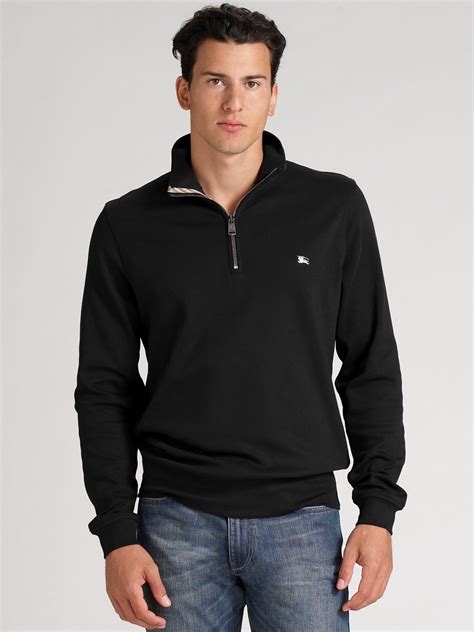 burberry half zip pullover black|Men’s Luxury Knitwear .